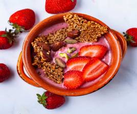Strawberry & Brownie Fruit Bowl